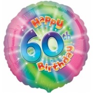 Swirls 60th Birthday Balloon